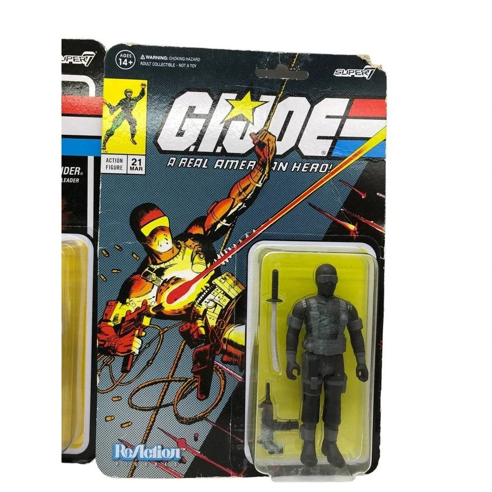 GI Joe Retro Collection 3.75” Cobra Commander Snake Eyes Action Figures Set 2021